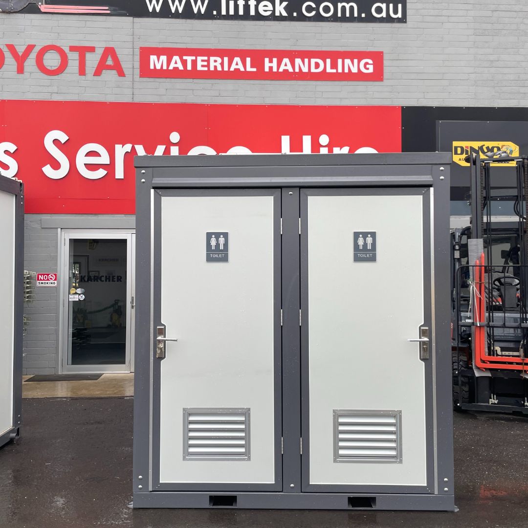 Portable Double Toilet Block
