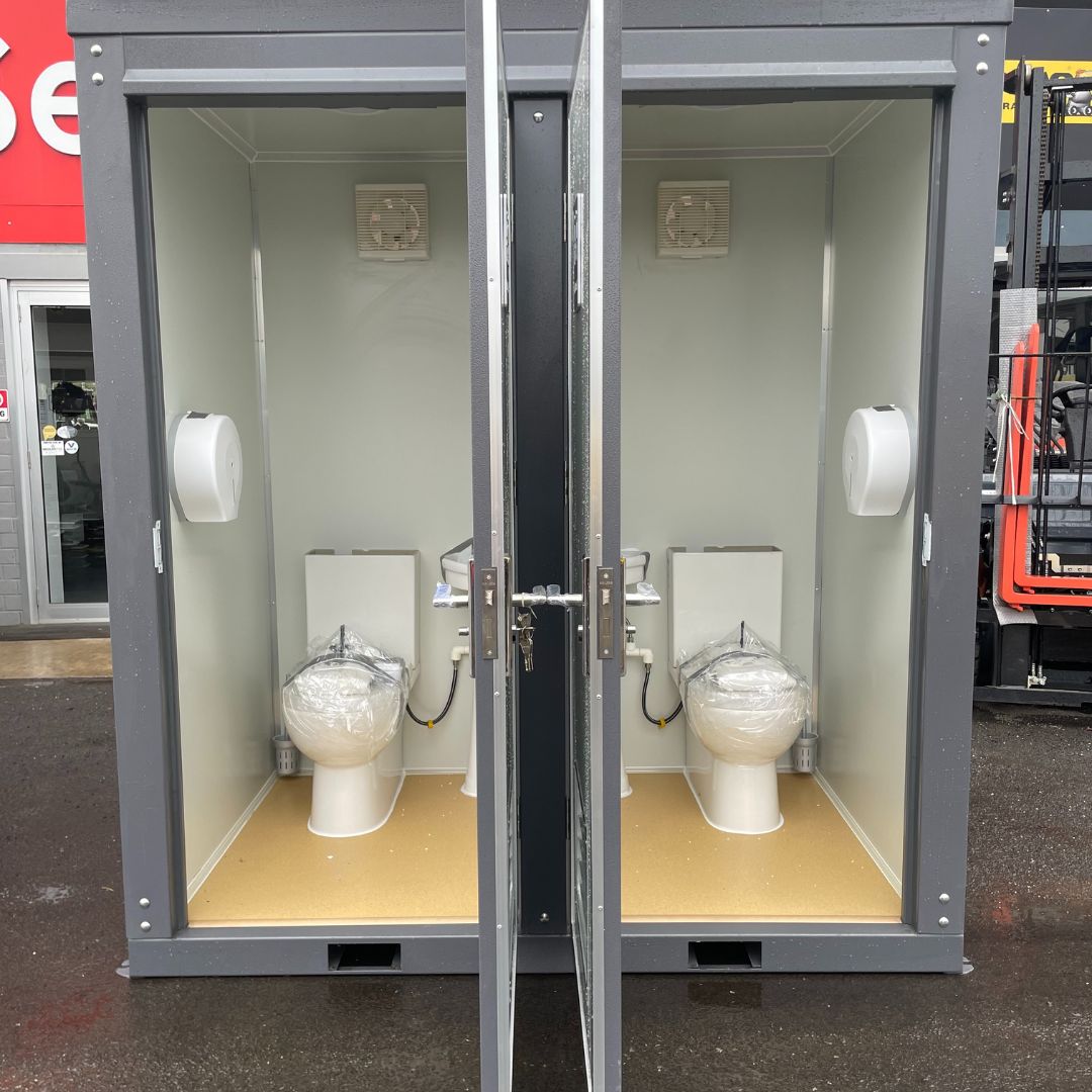 Portable Double Toilet Block
